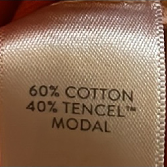 J.Jill, 60% Cotton, V-Neckline, Dolman 3/4 Sleeves Top, Tangerine/White, XLP - Picture 7 of 8